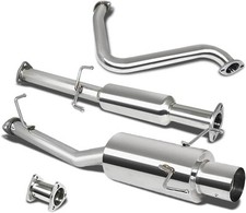 4 Single Path Tip Stainless Catback Exhaust For 97-01 Honda Prelude Bb6 H22a4