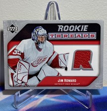2005-06 Upper Deck SERIES 2 Hockey JIM HOWARD #RT-HO ROOKIE THREADS JERSEY