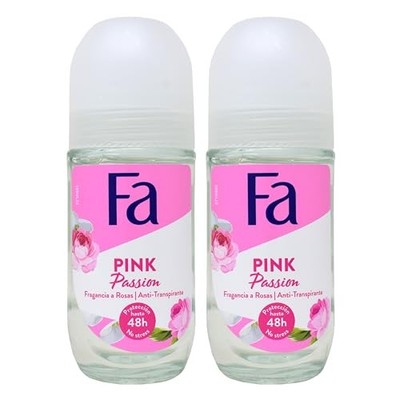 Fa Deodorant 1.7 Ounce Roll-On Pink Passion (50ml) (2 Pack)