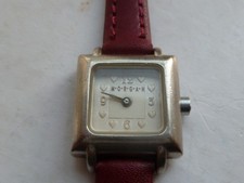 Morgan Montres  Ladies 20mm Square Quartz Watch - New Leather Strap - Works Fine