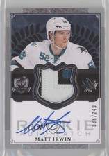 2013-14 Upper Deck The Cup Rookie 36/249 Matt Irwin #143 Patch Auto 1e15