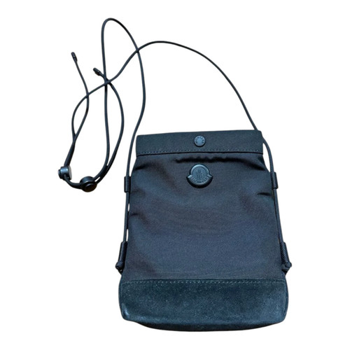 Moncler Black Crossbody Bag Pochette Used Compact Stylish Handle Included