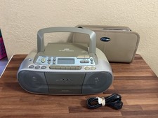 Sony CFD-S01 AM/FM Radio Cassette Recorder Player Boombox Free 35 Music CD  s