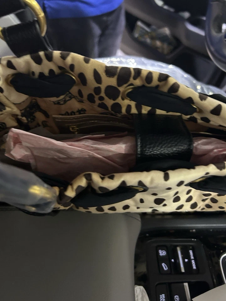 Bolso de Mano Grande Juicy Couture Estampado de Leopardo ~ Viral ~ Nuevo con Etiquetas Foto 3 de 4