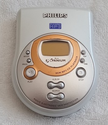 Philips Pocket Expanium EXP401/17 8cm Mini MP3-CD Player Portable Tested Working