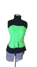 Body Wrappers Lime Green Camisole Corset Top Ladies Medium 7212