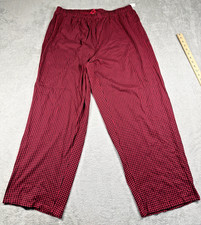 NWT Charter Club Plus Size Women's Cotton Plaid Pajama Pants Red/Black Size 2X