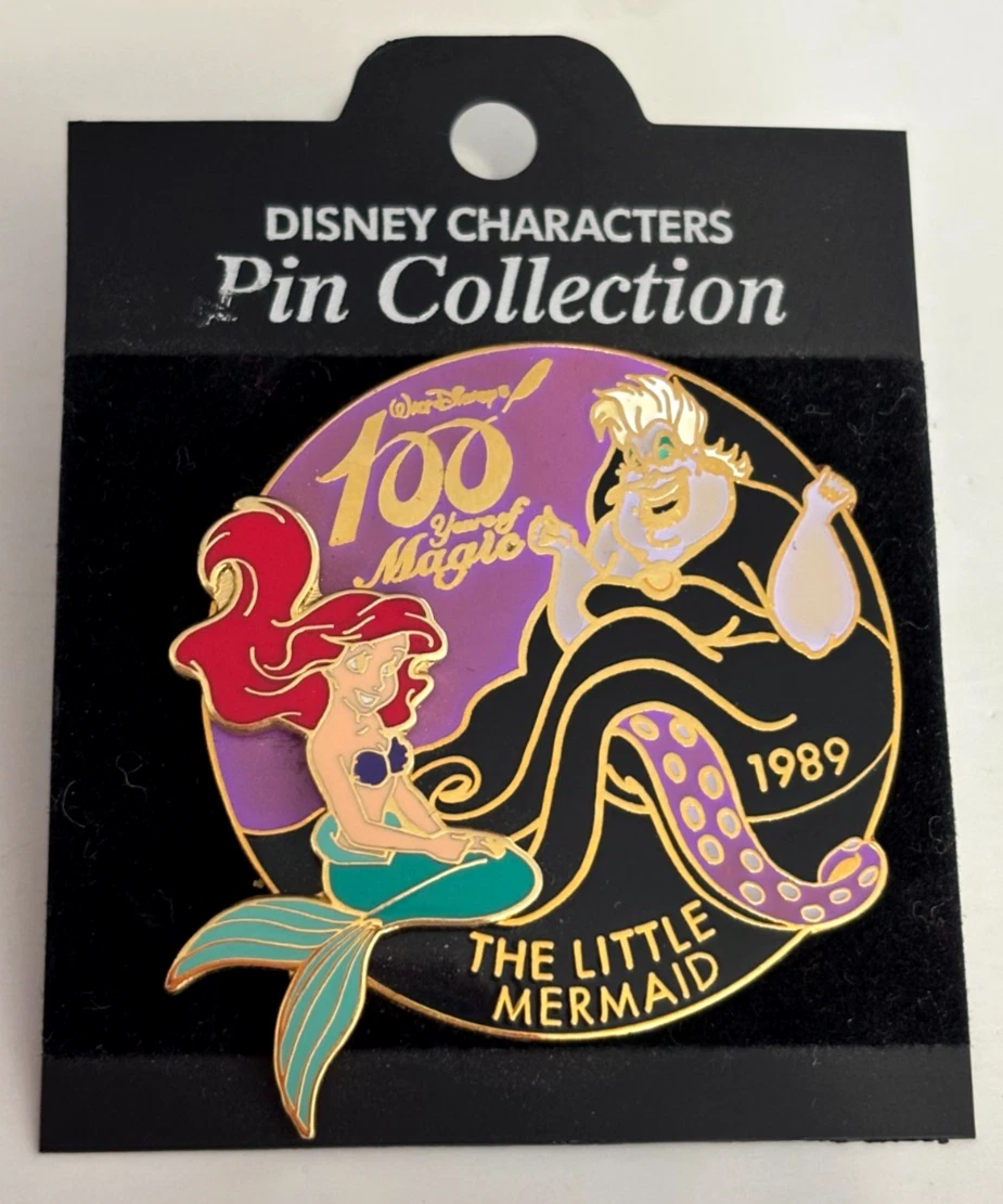 Japan 2001 Disney 100 Years of Magic Little Mermaid Ariel Ursula Pin LE 3000