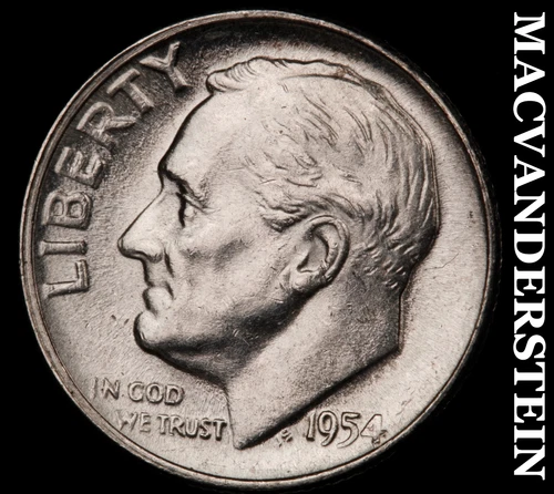 1954 Roosevelt Dime- Silver Choice Gem Brilliant Uncirculated  #i4101