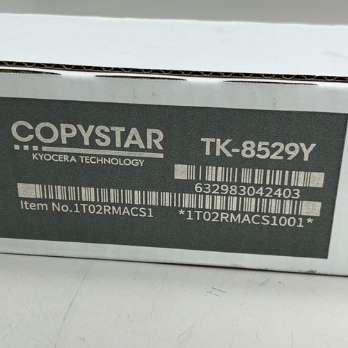 KYOCERA CopyStar Toner Kit Cartridge Yellow TK-8529Y - Picture 2 of 5