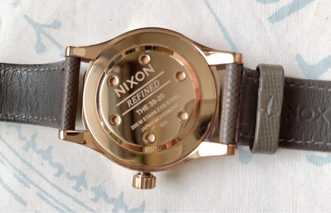 NIXON] 38-20 LEATHEA Rose Gold | eBay