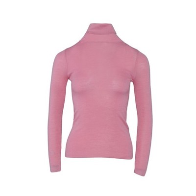 Sandro Paris Damen Pullover rosa Wollmischung Rollkragen Größe 1 S 8 S2834H