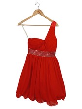 Abito da cocktail LITTLE MISTRESS donna 36/S rosso elegante glamour paillettes