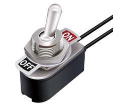 Mini Toggle Rocker Switch 2 Pin ON/Off Latching AC 6A/125V 3A/250V SPST Heavy...
