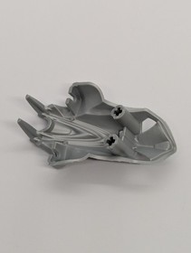 LEGO Bionicle Spinax Head Part #57571 from set 8924 pearl light gray/silver