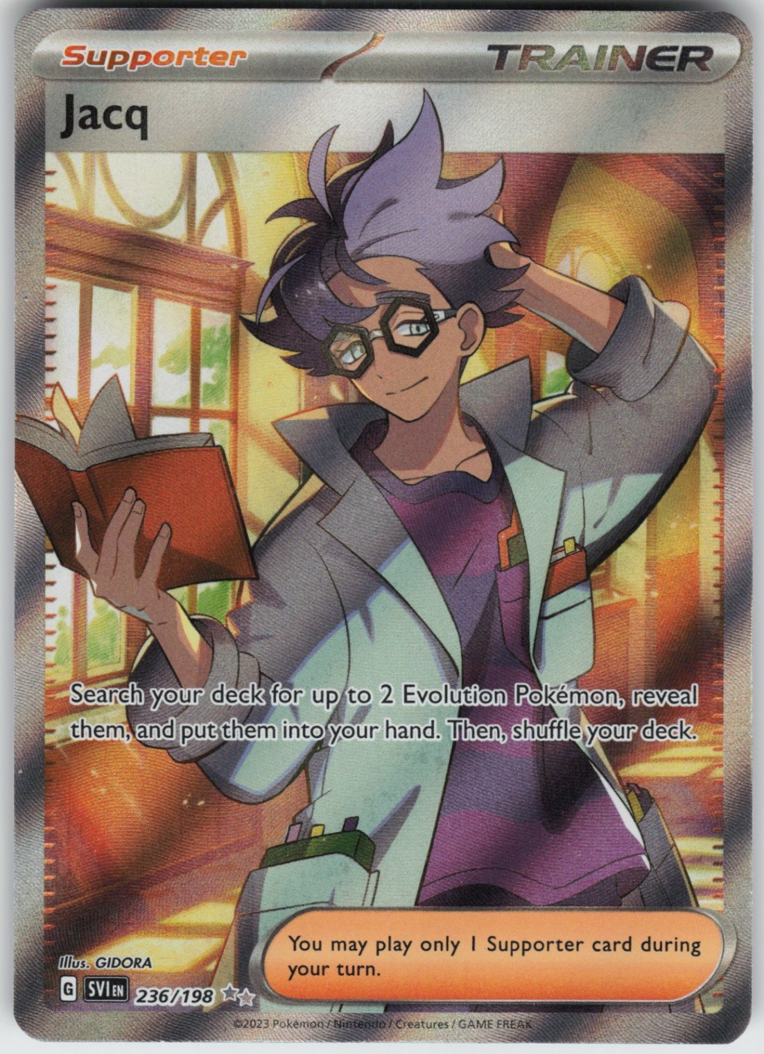 UR - 01 Holo Jacq 236/198 Ultra Rare SV01: Scarlet & Violet Base Set