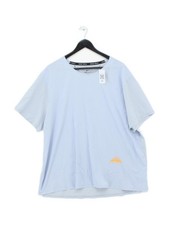 Nike Men's T-Shirt XXL Blue Polyester with Elastane Round Neck Basic