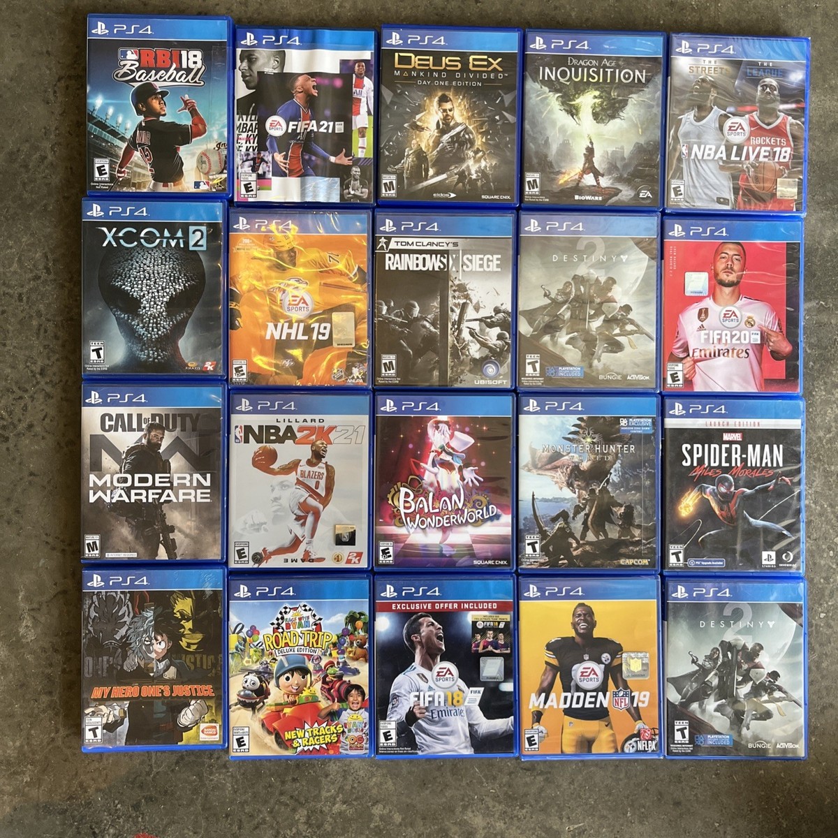 Lot of 20 Used PS4 Games Includes Cases | eBay
