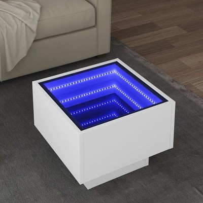 LED Couchtisch Beistelltisch Sofatisch Nachttisch Wohnzimmer Tisch Holzwerkstoff