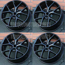 18 New Gloss Black 18x8 Wheels Rims 5x120 Et35 Fit Bmw E46 E92 E90 E60 F30 F32