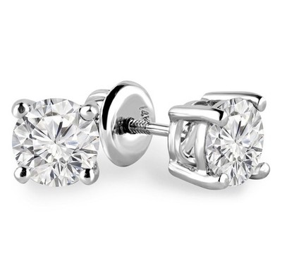 CVD Diamant Ohrstecker 3 Karat rund IGI Lab Created 950 Platin Ohrringe E F/VVS