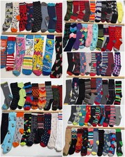Lot 96 Pairs Men  s Socks Mixed Brands Happy Style Harry Potter Dr Seuss