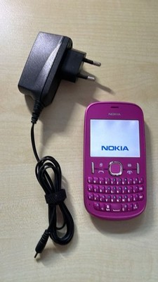Nokia Asha 200 Dual SIM Handy Neon Pink Komplett Geprüft, Händler, Garantie,