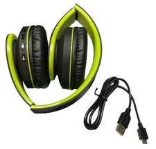 Auriculares Bluetooth sobre la oreja ZIHNIC WH-816 negros-verdes con manual PDF