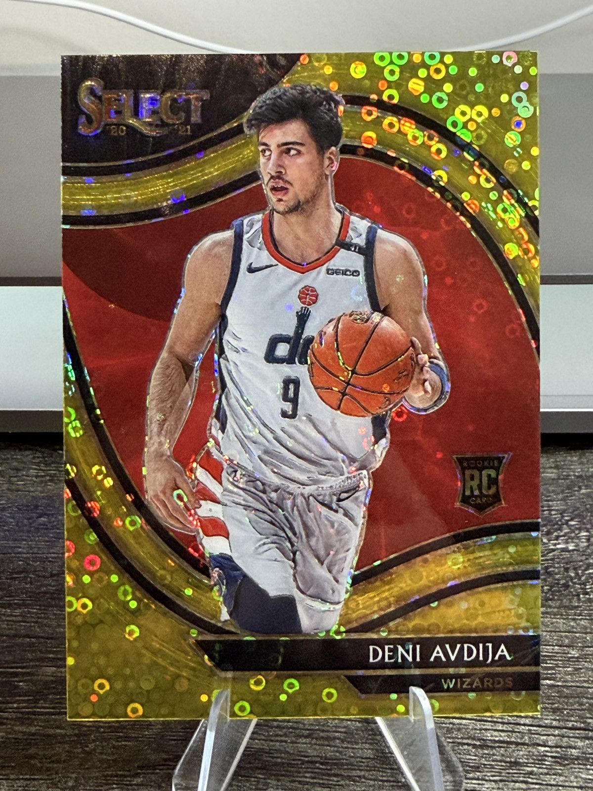 2020-21 Panini Select - Courtside Deni Avdija #292 Gold Disco Prizm /10 (RC)