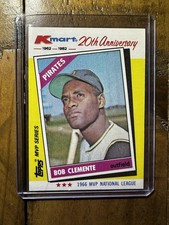 1982 Topps Kmart 20th Anniversary MVP Bob “Roberto” Clemente #10 Pirates LEGEND