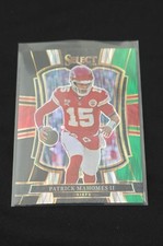 2025 Panini Select Premier Level Patrick Mahomes #107 Black & Green Shock Prizm