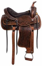WILDRACE Cowhide Western Horse Leather Saddle