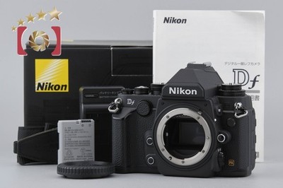 ''Count 4,136'' Nikon Df Black 16.2 MP Full Frame Digital SLR Camera Body w/ Box