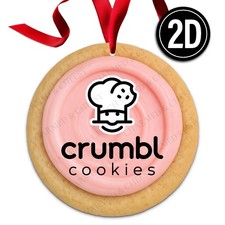 Crumbl Cookie Acrylic Christmas Ornament Pink Box Bakery Dessert Treat Gift 235