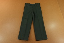 Dickies Boys Size 5 Classic Fit Hunter Green Straight Leg Flat Front Pants NWT