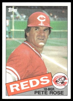 1985 Topps #600 Pete Rose MG [NM] [Cincinnati Reds] [Base Set Baseball Card]
