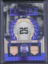 2025 Leaf Bronx Legacy Mark Teixeira The Empire Bat Relic Purple /25 Yankees
