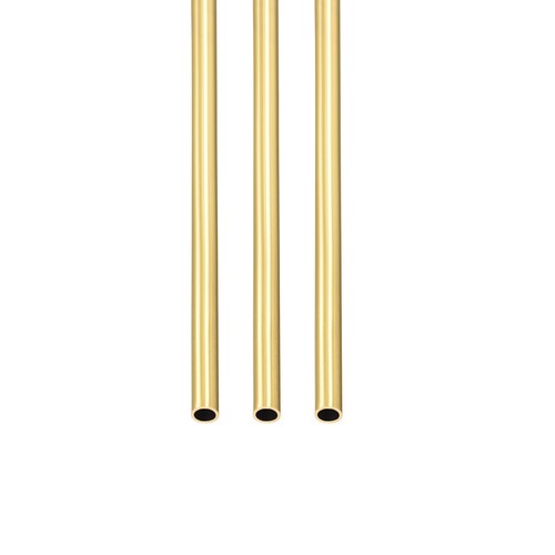 DTGN 8 Pièces Tube Laiton 4mm X 0.75mm X 300mm - Tubes Métal Rond Pour Bricolage, Machines Et Décoration
