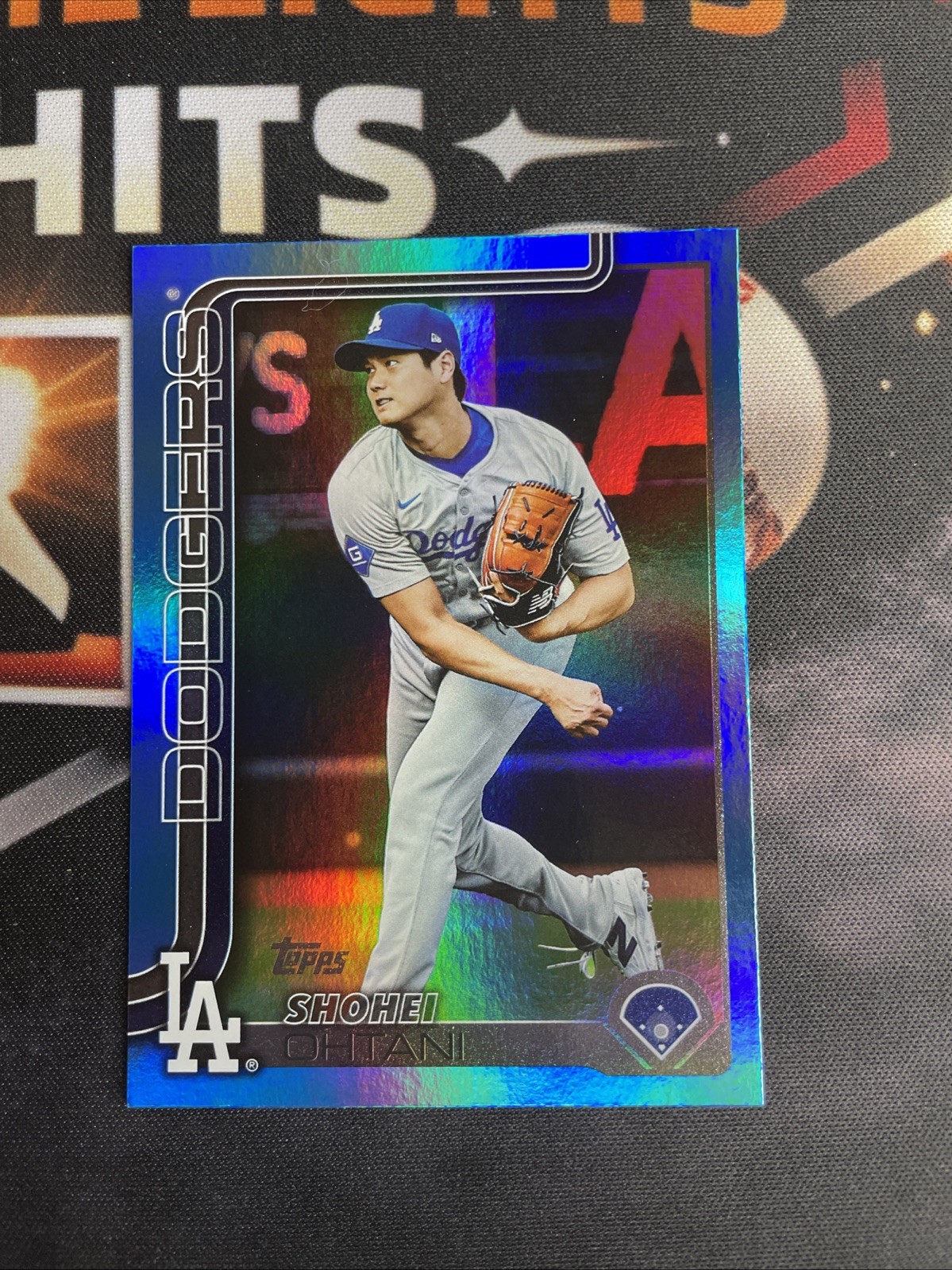 2025 Topps #400 Shohei Ohtani Blue Holo Foil 35/150 Dodgers Color Match MVP
