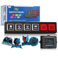 MICTUNING 4/8 Gang Switch Panel Universal LED...