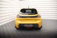 Heck Ansatz Flaps Diffusor V.1 +Flaps FüR Peugeot 208 GT Mk2 Heckansatz Schwarz