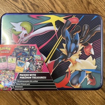 Pokemon TCG 2025 Fall Collector Chest Tins Factory Sealed Lunchbox 6 Boosters
