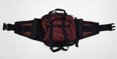 KELTY Summit Waist Belt Pouch/Bag/Fanny Pack Hiking Black/Red