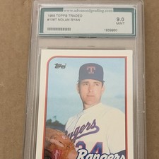 1989 Topps Traded Nolan Ryan #106T Texas Rangers Base Set Baseball Card MLB