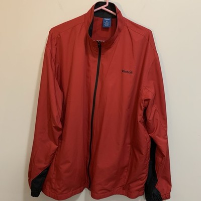 Reebok Men s Lightweight Red Jacket Mesh Lined Size XL