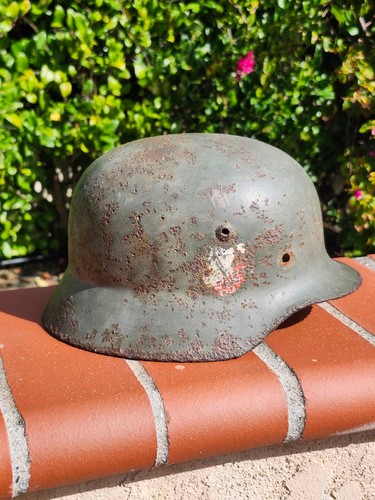 Relic Double Decal Apple Green Heer M35 Stahlhelm, Named