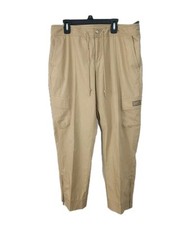 LRL Ralph Lauren Active Khaki Utility Cargo Performance Pants Womens 8 33 27 