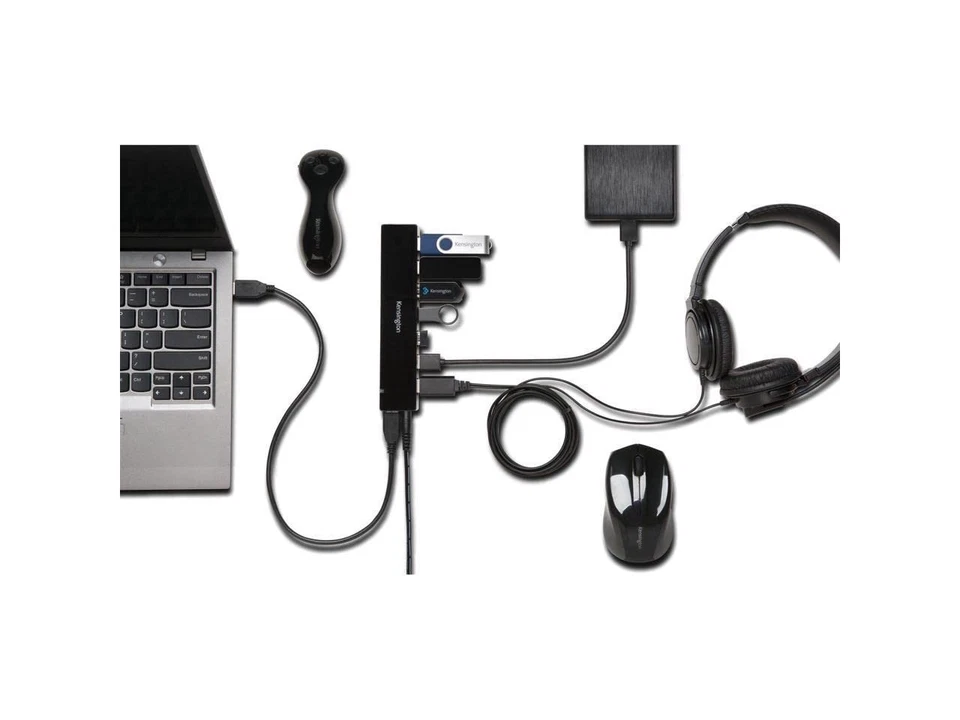 Kensington K39123AM USB 3.0 7-Port Hub with Charging - Image 2 of 2