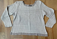 Nic  Zoe Women's Linen Sweater XL Casual Preppy Nautical Travel Island Classic