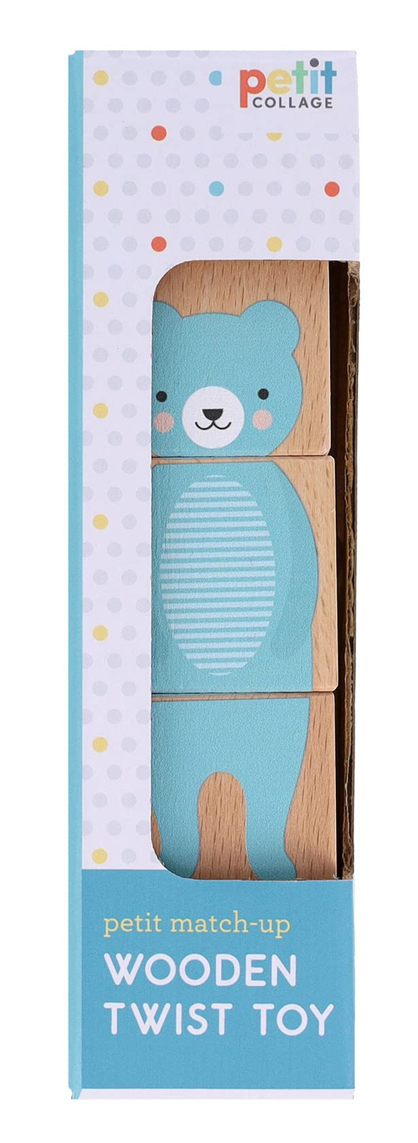 Деревянная игрушка-твист в форме маленького коллажа